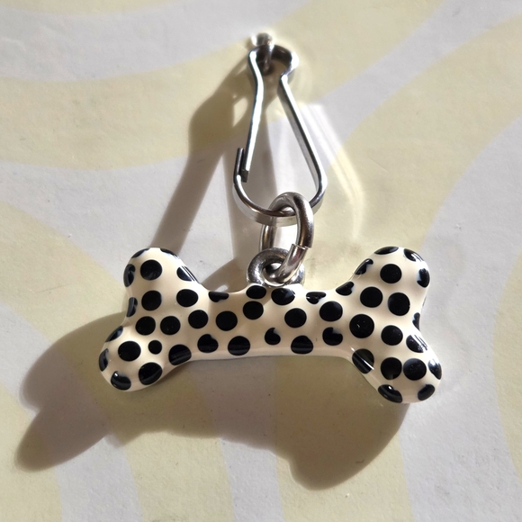 Cleopatra Polka Dot Bone Dalmation Pet Tag NEW - Picture 2 of 4